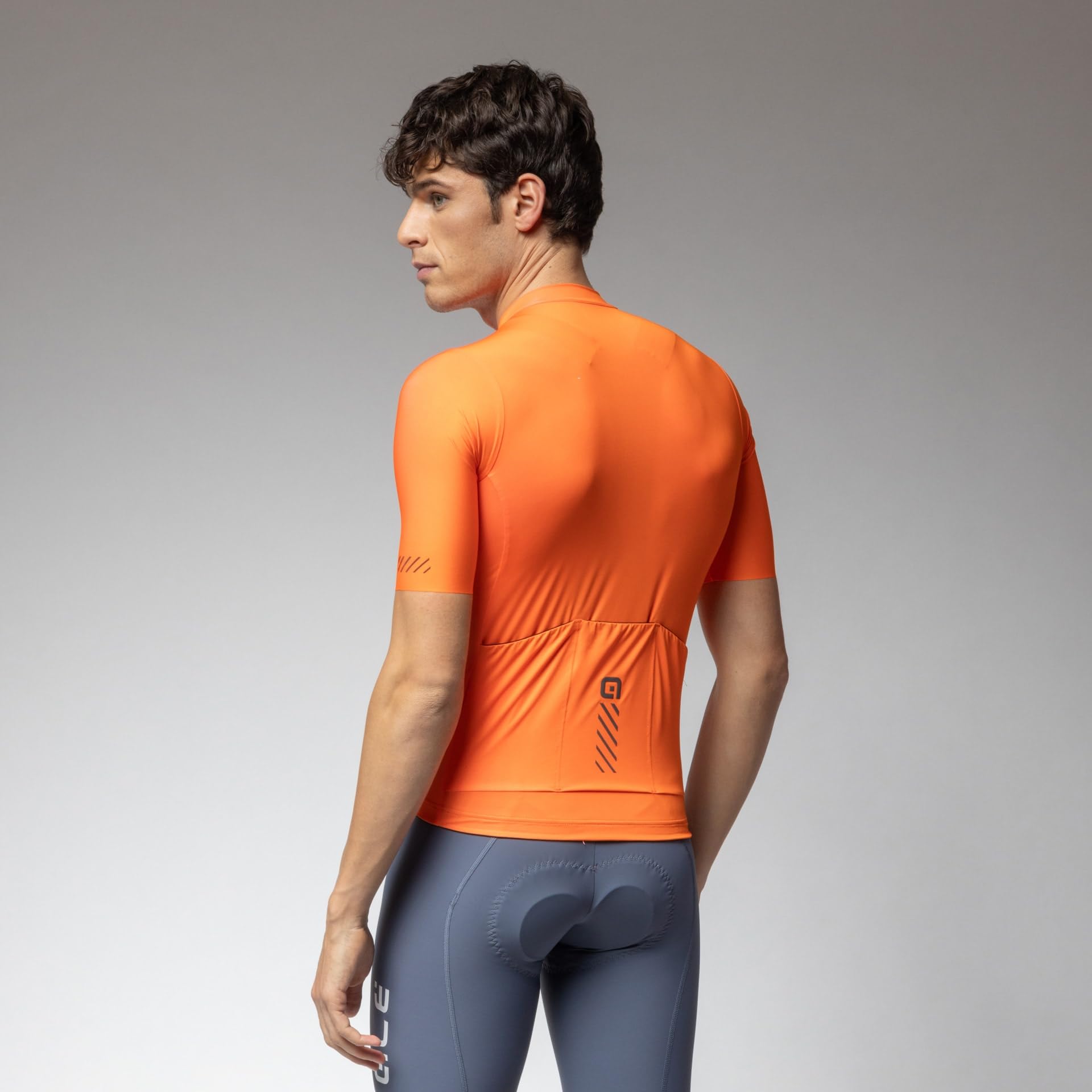 Alé Cycling Maglia da Ciclismo a Maniche Corte Pragma Color Block, Arancione Fluo, L