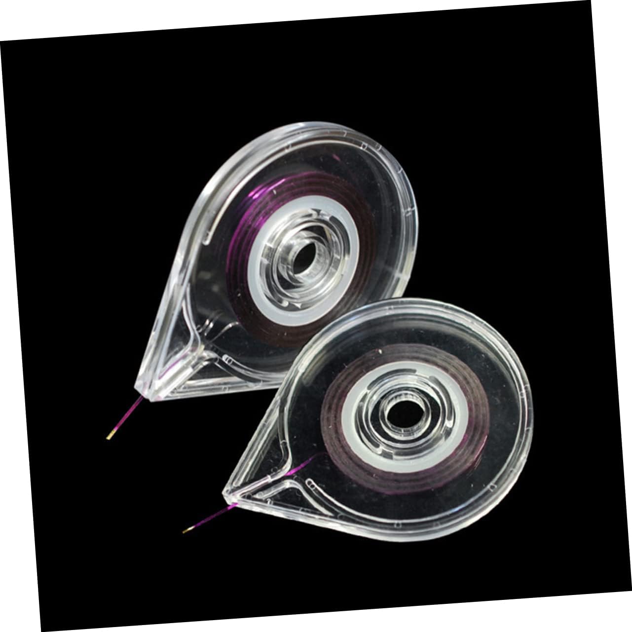 6pcs Gold and Silver Wire Nail Art Striping Tape Line Case Roller Box for Manicure Tools and Accessories