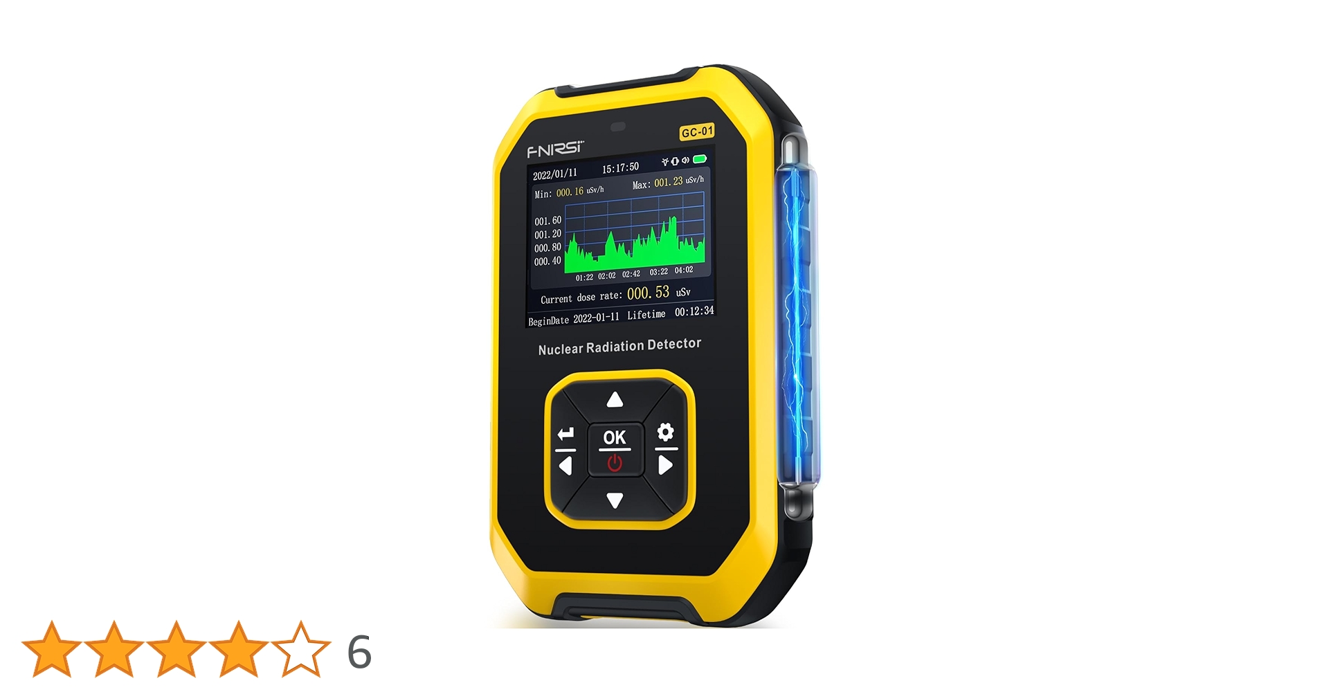 FNIRSI フェニルス GC-01 ガイガーカウンター 放射線測定器 Amazon | FNIRSI GC-01 放射線測定器 ガイガーカウンター 充電式