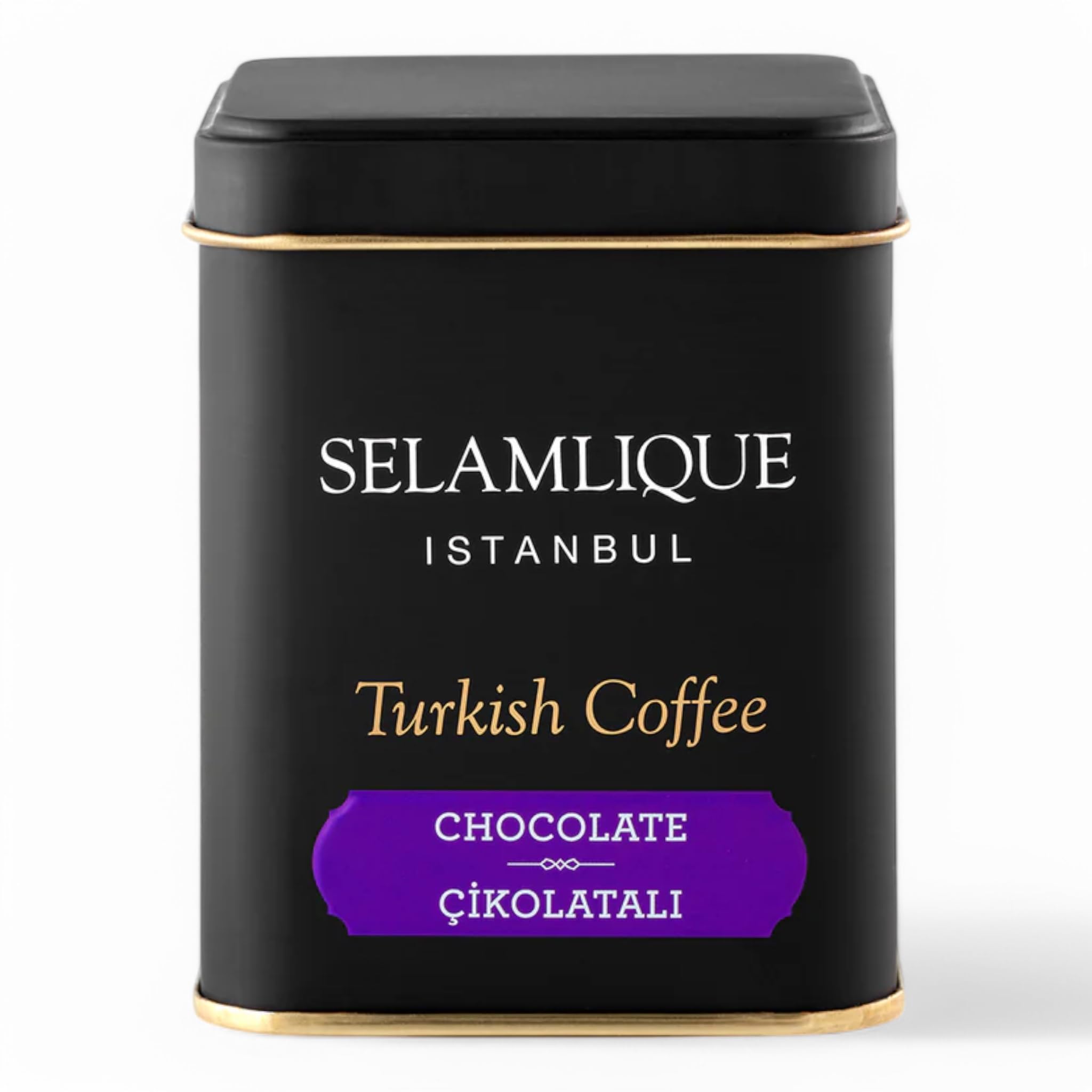 SELAMLIQUE ISTANBUL Ground Turkish Coffee | Chocolate Flavoured Turkish Beverage 125g | Authentic Ottoman-Style Blend | Premium Quality Coffee Chocolate Aroma | 1 Box (125g)