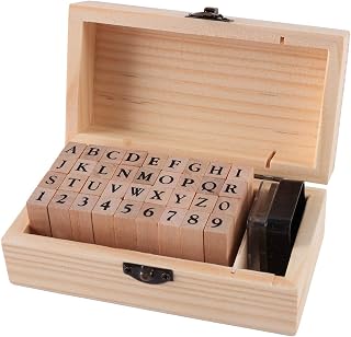 Excefore Excefore Alphabet Letter Number Stamps Set small to medium Size: Small to Medium | Brand: Excefore | Material: Wood Rubber | Shape: Rectangular | Set Name: Alphabet Letter Number Stamps Set | Number of Packs: 1