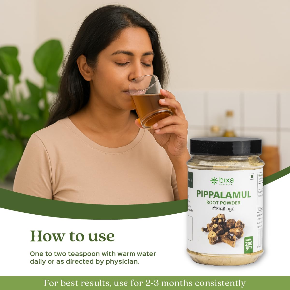 Pippali Mool Powder 200g | Supports Respiratory Wellness 2