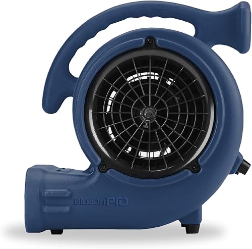 Miniatura 2 de BlueDri 14 HP 900 CFM Air Mover para equipo de restauración de daños por agua, secadora de alfombras, ventilador de piso, ventilador para uso