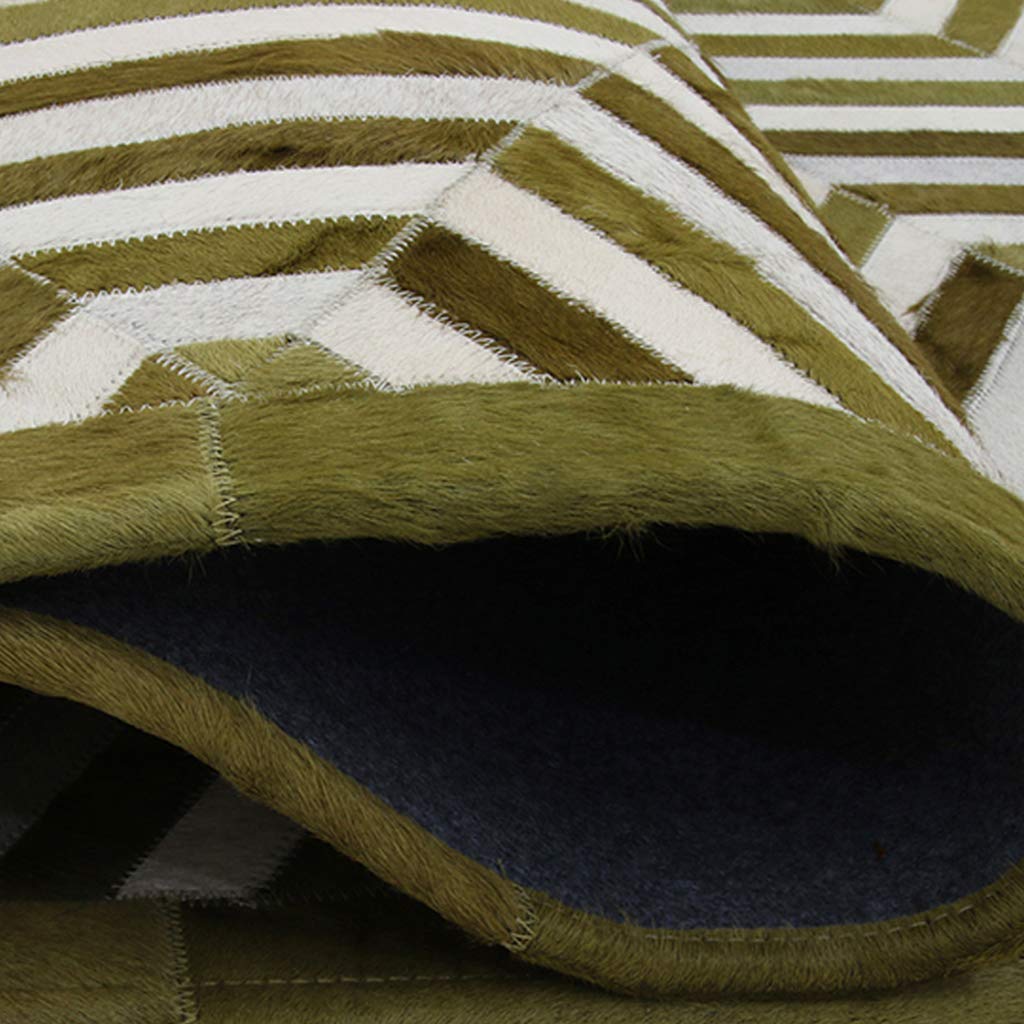 Duży dywan ze skóry bydlęcej, patchwork, zielony, ze skóry bydlęcej, dekoracyjny, do salonu, sypialni, pokoju dziecięcego, nowoczesny design, dekoracja domu