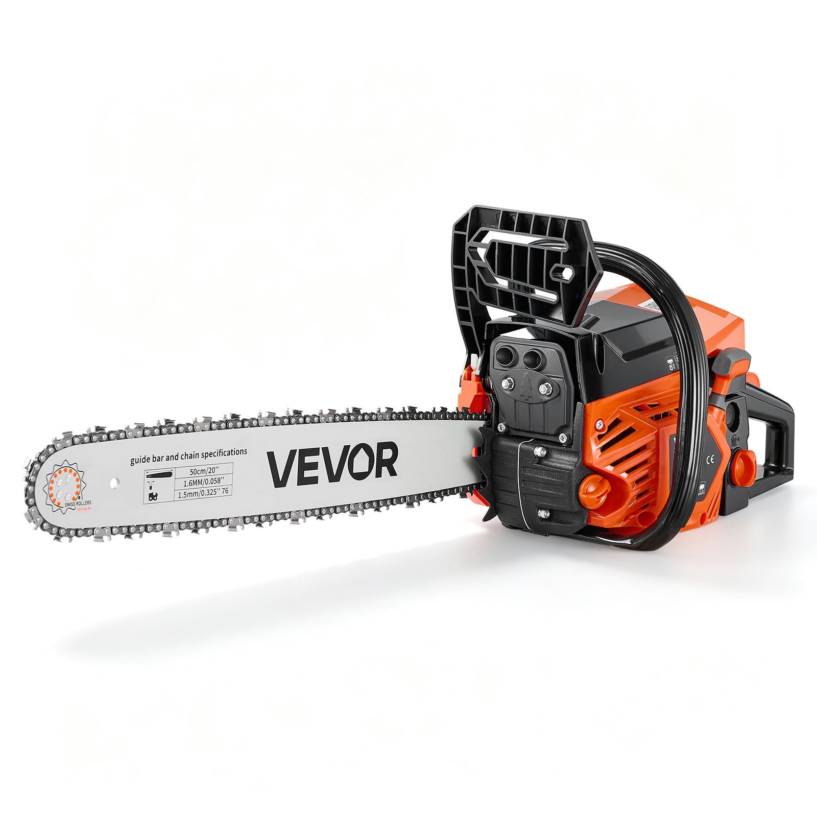 VEVOR Piła ukośna benzynowa 508 mm 62 cm3 2,7 kW z silnikiem dwusuwowym