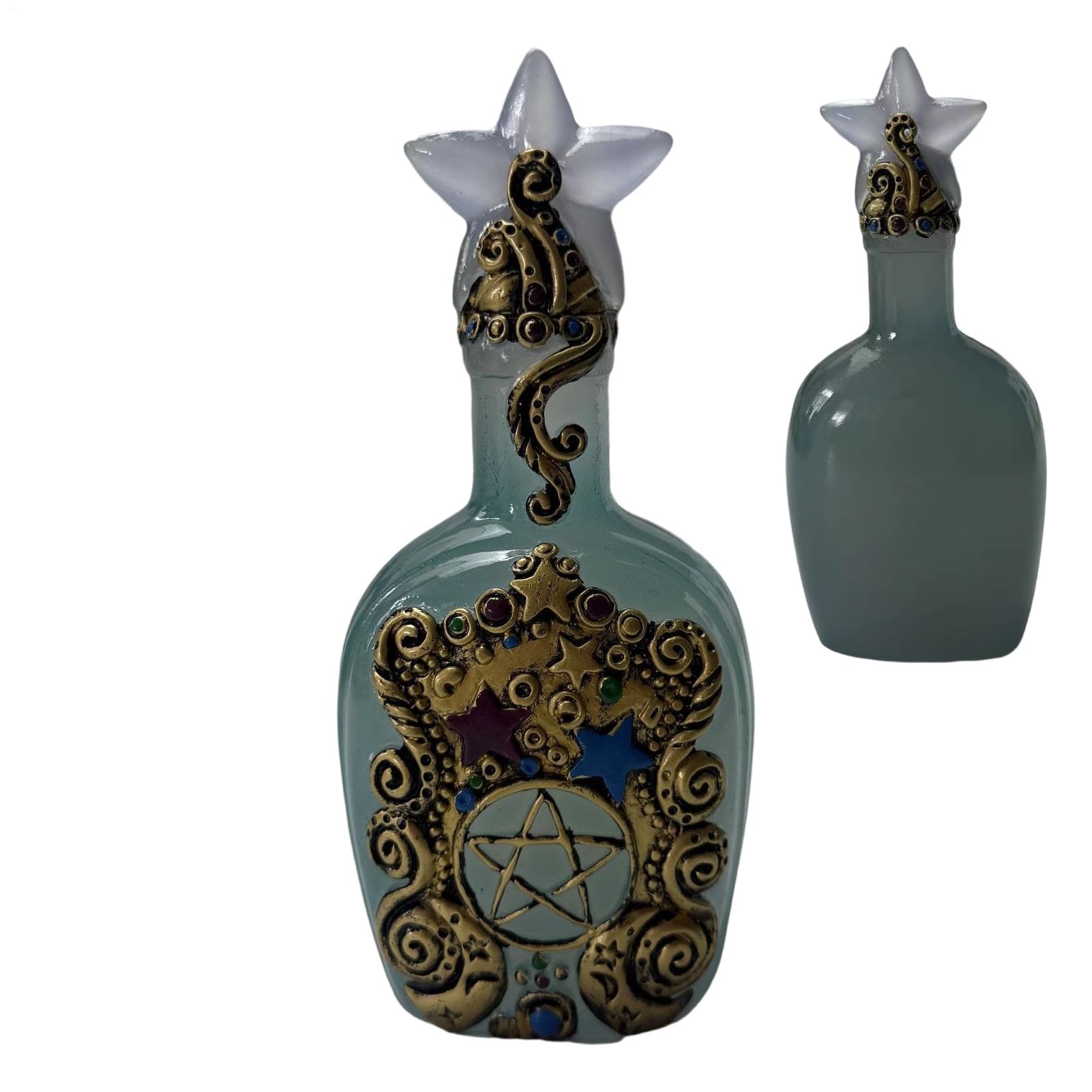 Jarrón decorativo de resina y botellas decorativas para mesa de salón y hogar