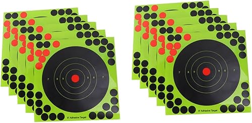 Kisangel 40 hojas de papel blanco accesorio de disparo adhesivo reactivo objetivos adhesivos para uñas, accesorios profesionales dardos portátiles