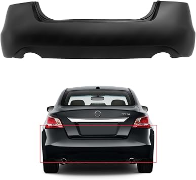 Front Rear Bumper Cover Grille Fit For 2013 2014 2015 Altima Sedan, Primed Rear Bumper Cover Replace 850223TA0H NI1100287