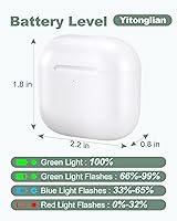 Vista 5 de Funda de cargador inalámbrico de repuesto para Airpods de 4ª generación, funda de carga a USB-C sin auriculares