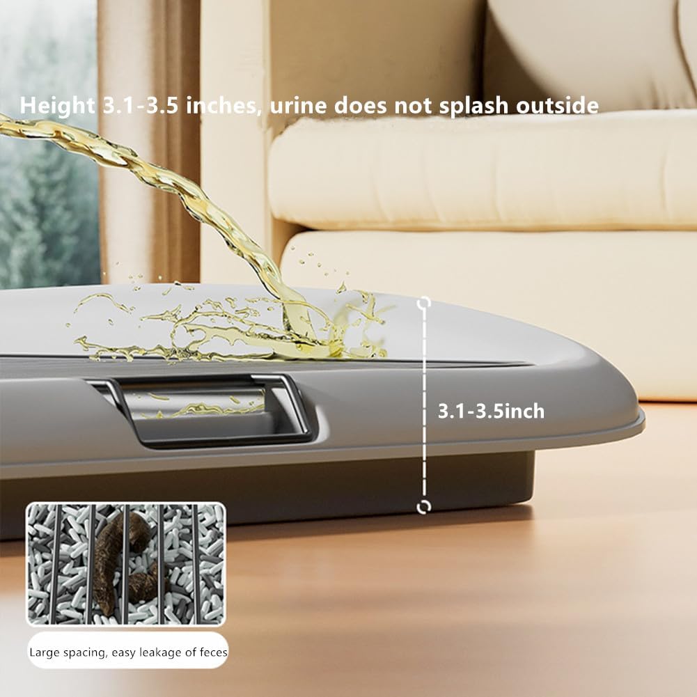 Pet Training Tray Pet Training Pads Holder Dog Toilet Pee Pad Holder Indoor Dog Potty Tray Easy Cleaning Removable Mesh (L)