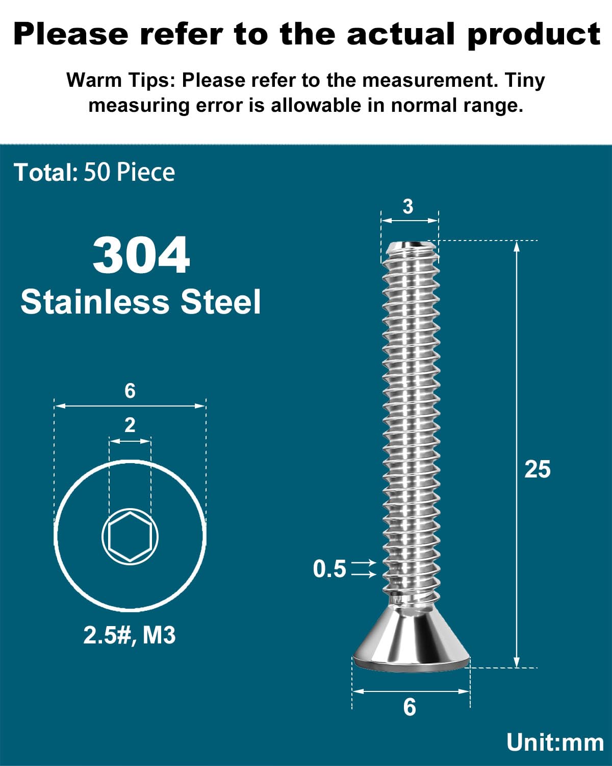 Drenky 50 Pcs Socket Screws - Image 2