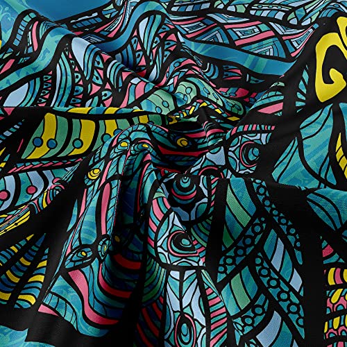 Ulticool - Elefant Bohemian Hippie Ibiza Style - Wandteppich - 200x150 cm - Poster - Verzierung - Hippie Zubehör - Dekoration - Tuch - Malerei - Raumteiler Vorhang für Bett, Wand oder Decke