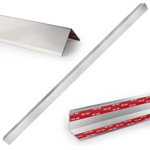 Stainless Steel Wall Corner Guards, 2 x 2 x 48 inches 2 Pcs Pack. Made of 304 Steel, These 90-Degree Angle Metal Corner Protectors are Designed for Wall Protection and Decoration