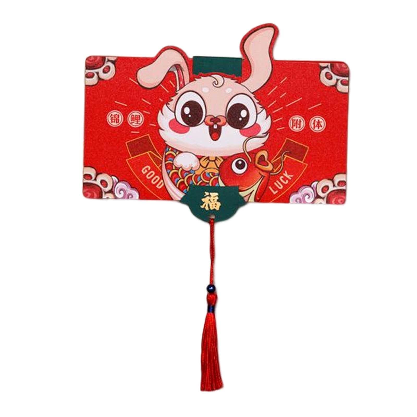 ATORSE® Chinese New Year Money Envelope New Year Party Lucky Money Pocket Rabbit Year Style B-image-28