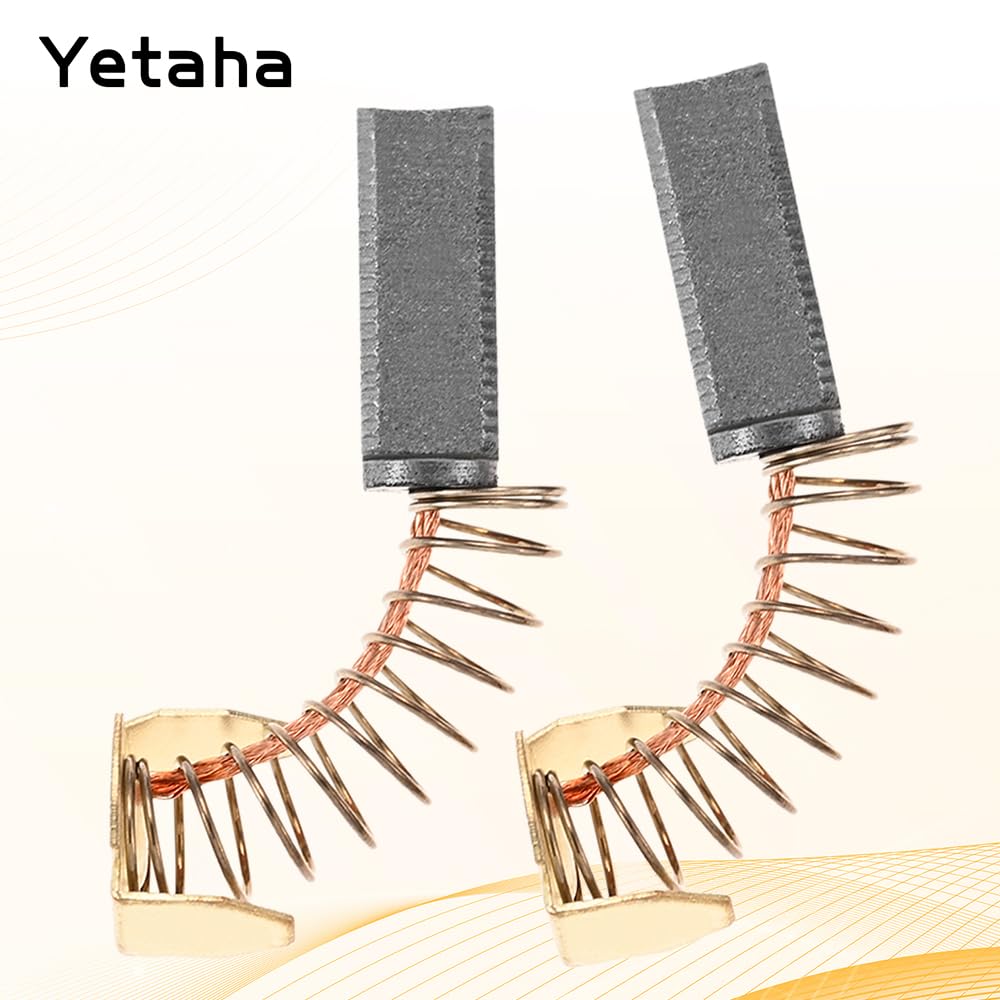 Yetaha 2PCS 89006017092 Carbon Motor Brush Compatible with Ridgid Tile Saw R4040 R4041S and Ryobi Miter Saw TS1344 TS1345