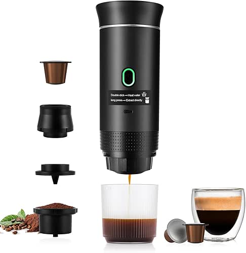 3 In 1 Portable Coffee Maker for Travel, 20 Bar