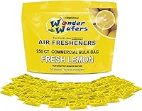Vista 11 de Wonder Wafers - 250 unidades de ambientadores de uso profesional para automóviles y camiones, aroma a cuero nuevo sin envoltura