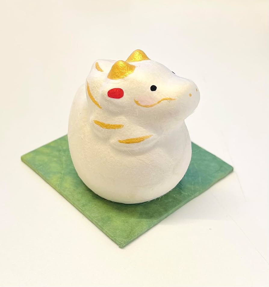 Amazon.co.jp: ちぎり和紙 富士山 辰干支 置物 辰 干支の置物