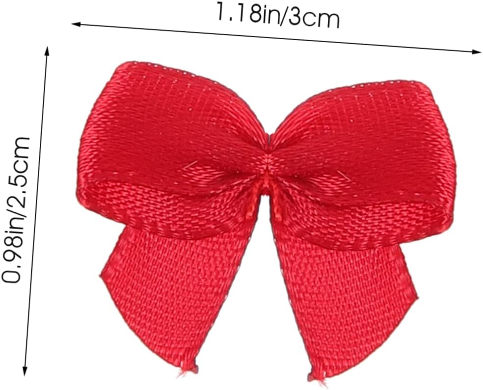 Ciieeo 1250pcs Mini Satin Craft Bows Bowknots for DIY Decor Wreath Bows Party Decorations Craft