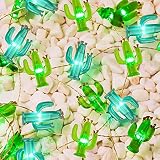 Impress Life Cactus Succulents String Lights Decoration, 10ft 40LEDs Cacti Saguaro Fairy Lights Batt