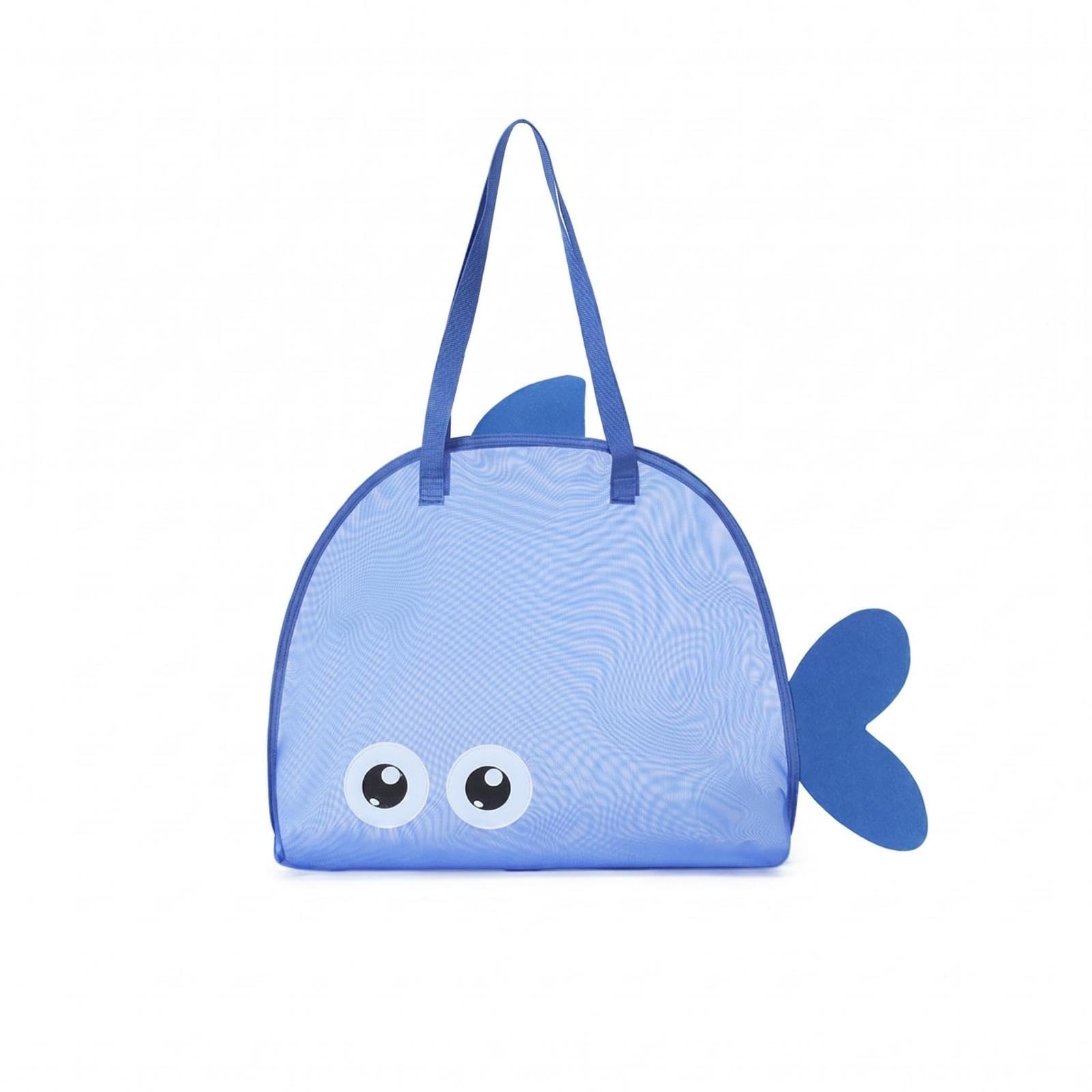 Marine Animal Beach Tote Quick-Water-Shedding Beach Storage Tote Breathable Zippered Marine Animal Bag for Sand Activities Blue|Clothing Shoes & Accessories| Womens Handbags & Bags-image-21