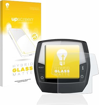 upscreen Matte Screen Protector Glass Film compatible with Bosch Intuvia Performance Line - Anti-Glare, Anti-Fingerprint, 9H Glass Protection