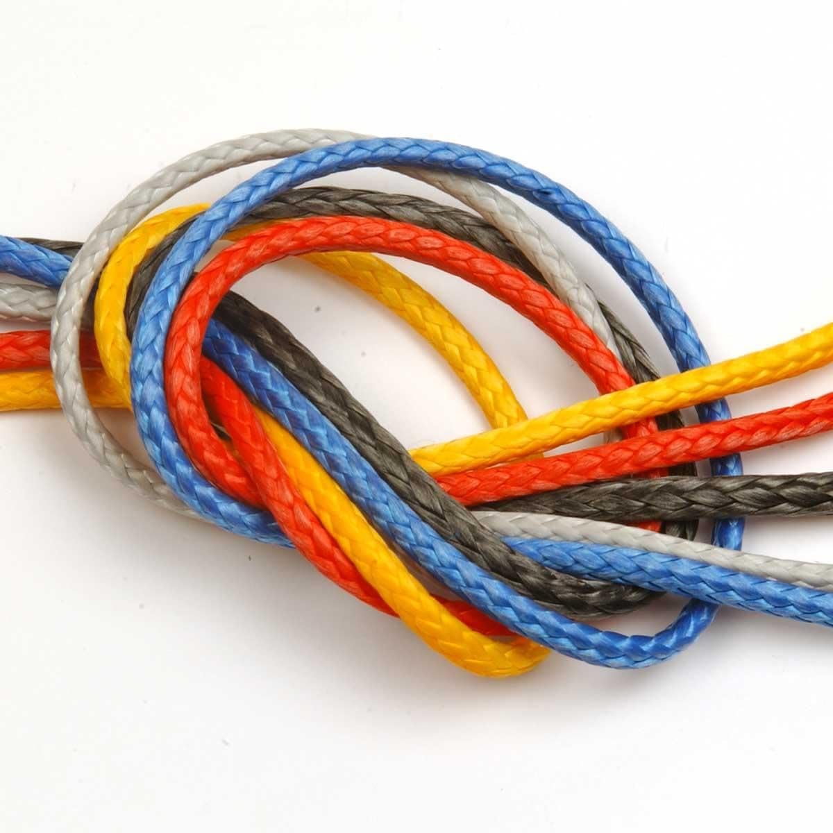 1.5mm Dyneema SK78 Compact Braid Rope High Strength Lightweight Marine Line Abrasion Resistant Easy Splice Cord for Sailing Halyards Control Lines Lashings and Rigging,Colour - Black,1 Meter