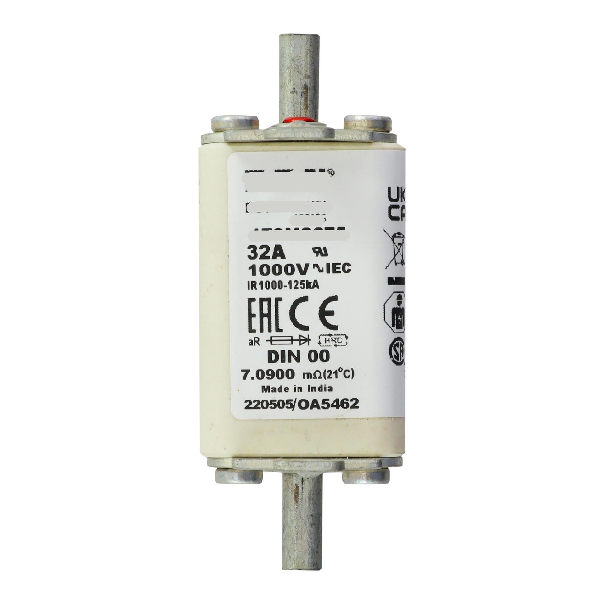 Fusible 170M2677-DIN 43 620 serie cuadrado para protección