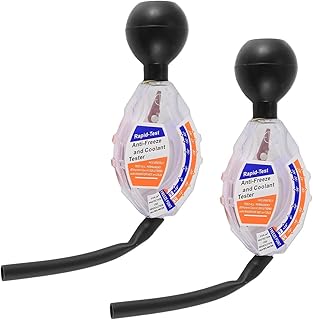 2PCS Coolant Tester Accessory, Dial Type Antifreeze Coolant Car Battery Hydrometer Tester, Automotive Anti-Freeze Battery Liquid Densitometer Coolant Tester, Car Accessories