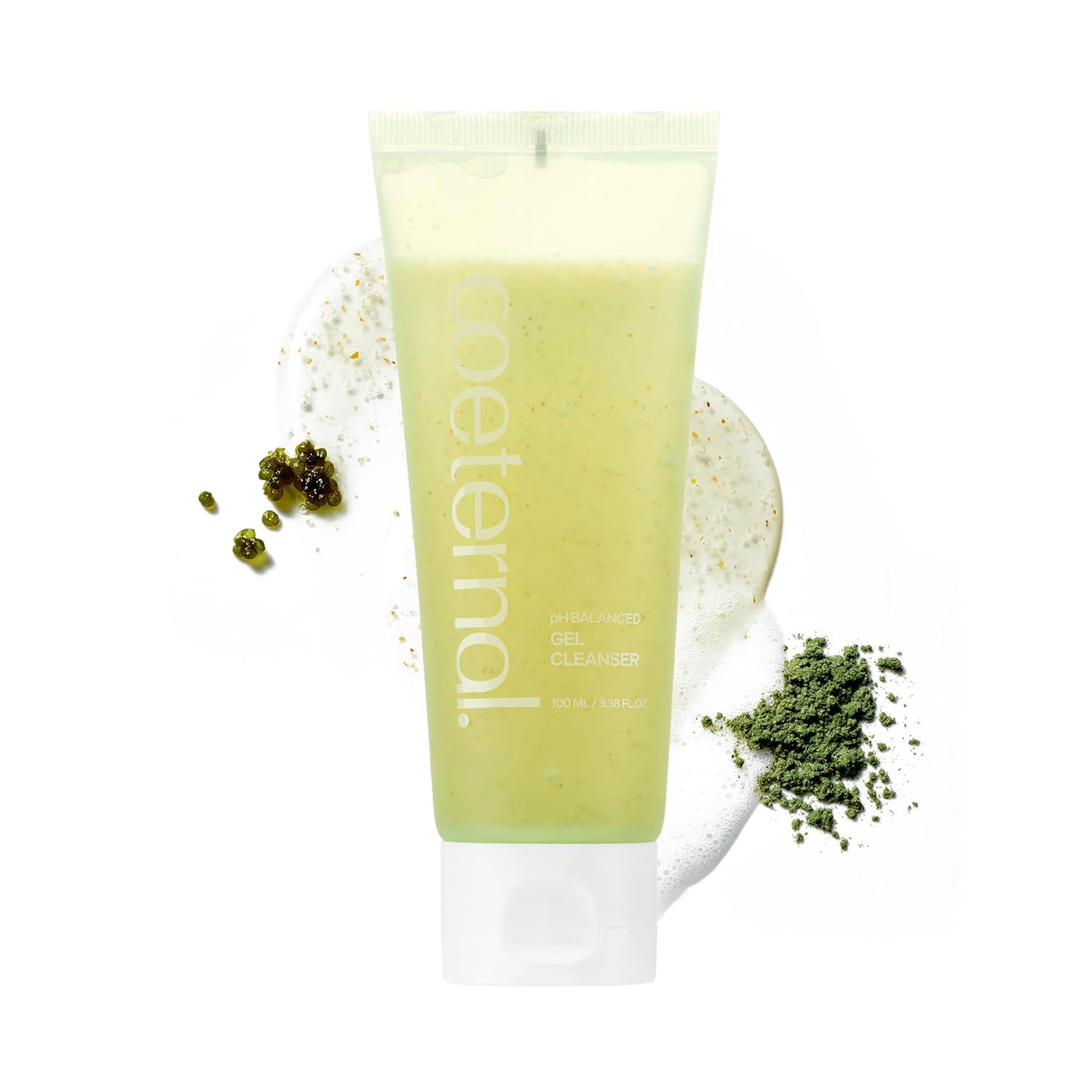 pH Balanced Gel Cleanser, Hydrating Korean Foaming Face Wash with Algae11 & Kelp Powder, Gentle Deep Cleanser for Oily or Sensitive Skin, Non-Comedogenic K-Beauty, 100ml / 3.38 fl.oz.