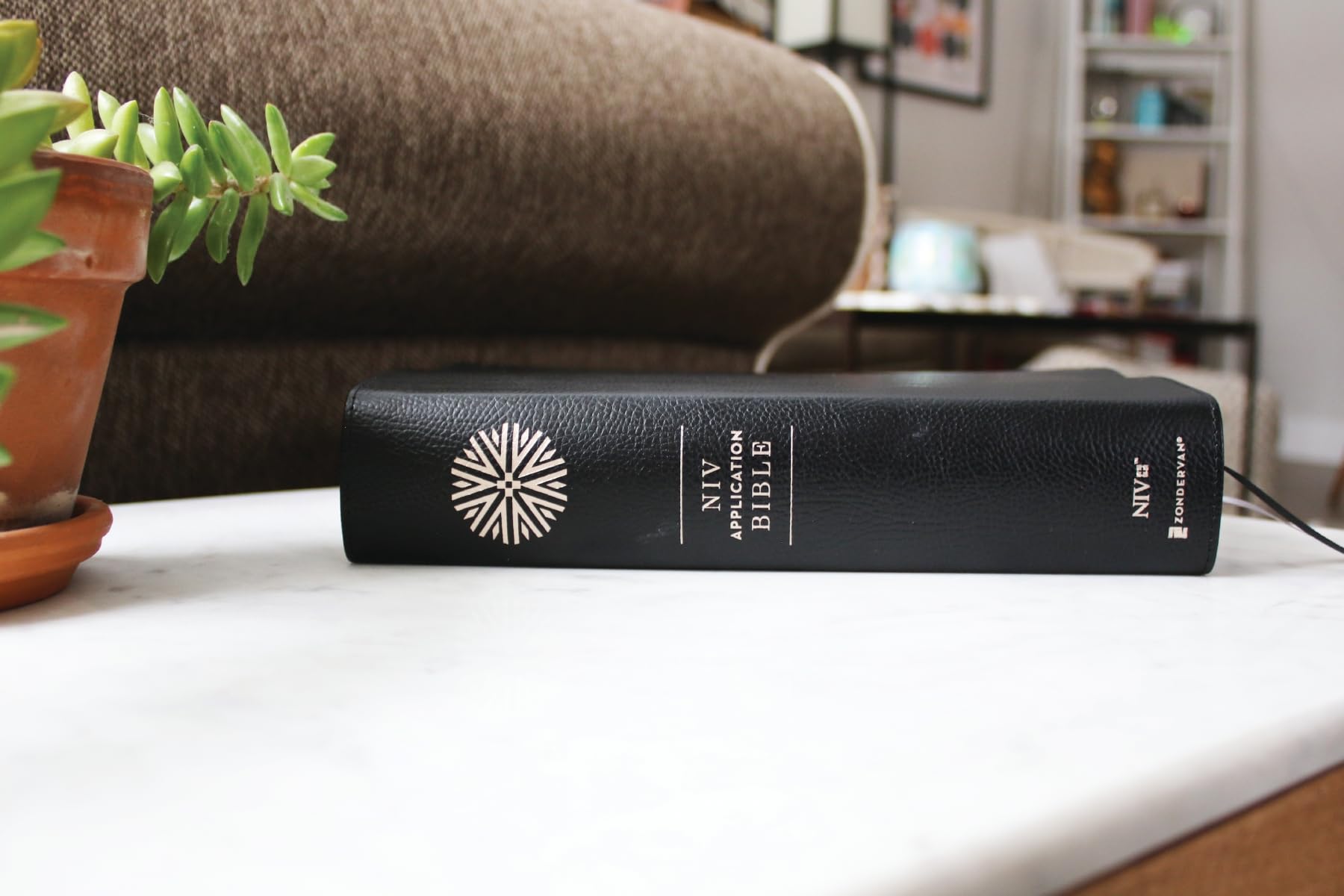 NIV Application Bible, European Bonded Leather, Black, Red Letter, Comfort Print: Bringing the Ancient Message of the Bible into Your World (NIV Application Commentary Resources)