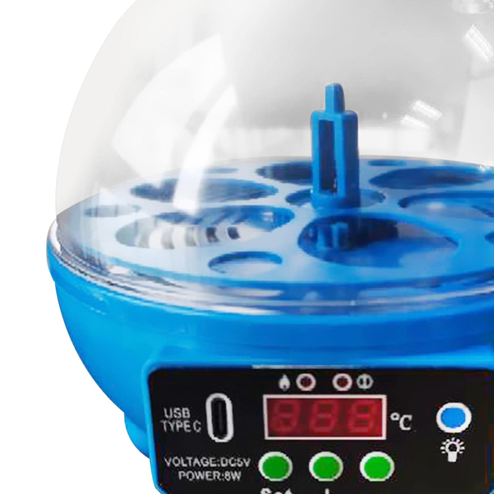 CALANDIS® USB 6 Eggs Incubator Automatic Egg Turner Hatching Eggs for Birds Goose Eggs Blue-image-24