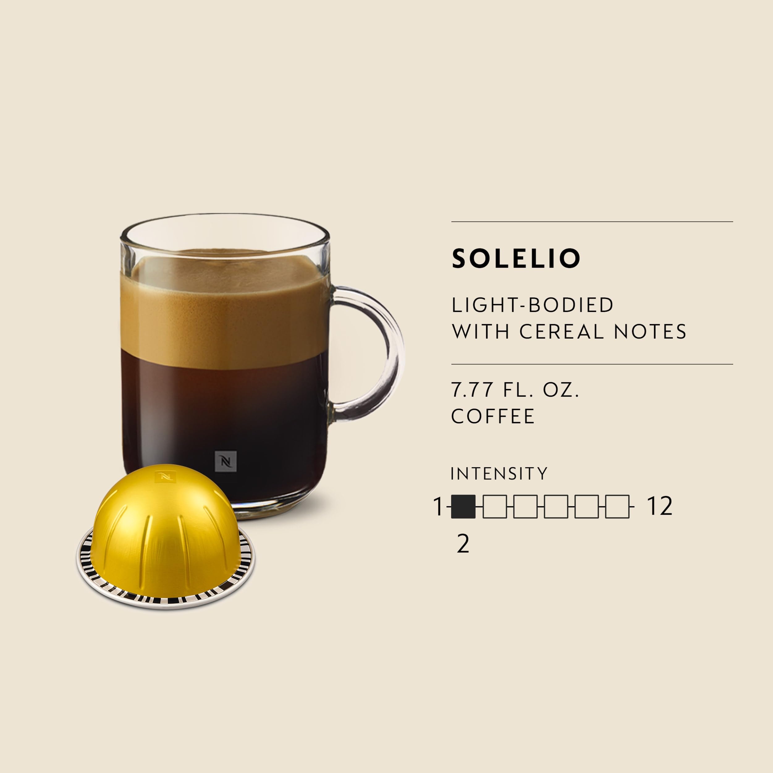 Amazon.com: Nespresso Capsules Vertuo, Solelio, Mild Roast Coffee