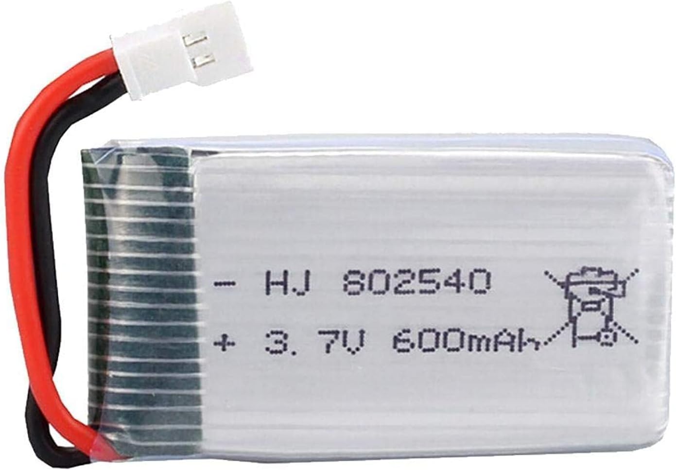 Lipo battery 600 mAh 3.7V for compatible models of helicopter quad copter drones