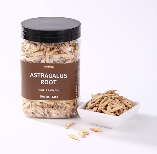 Miniatura 7 de Rebanadas de té de raíz de astrágalo prémium12 onzas (11.96 oz), destacado puro y natural, sin aditivos, té de hierbas cortado y tamizado.