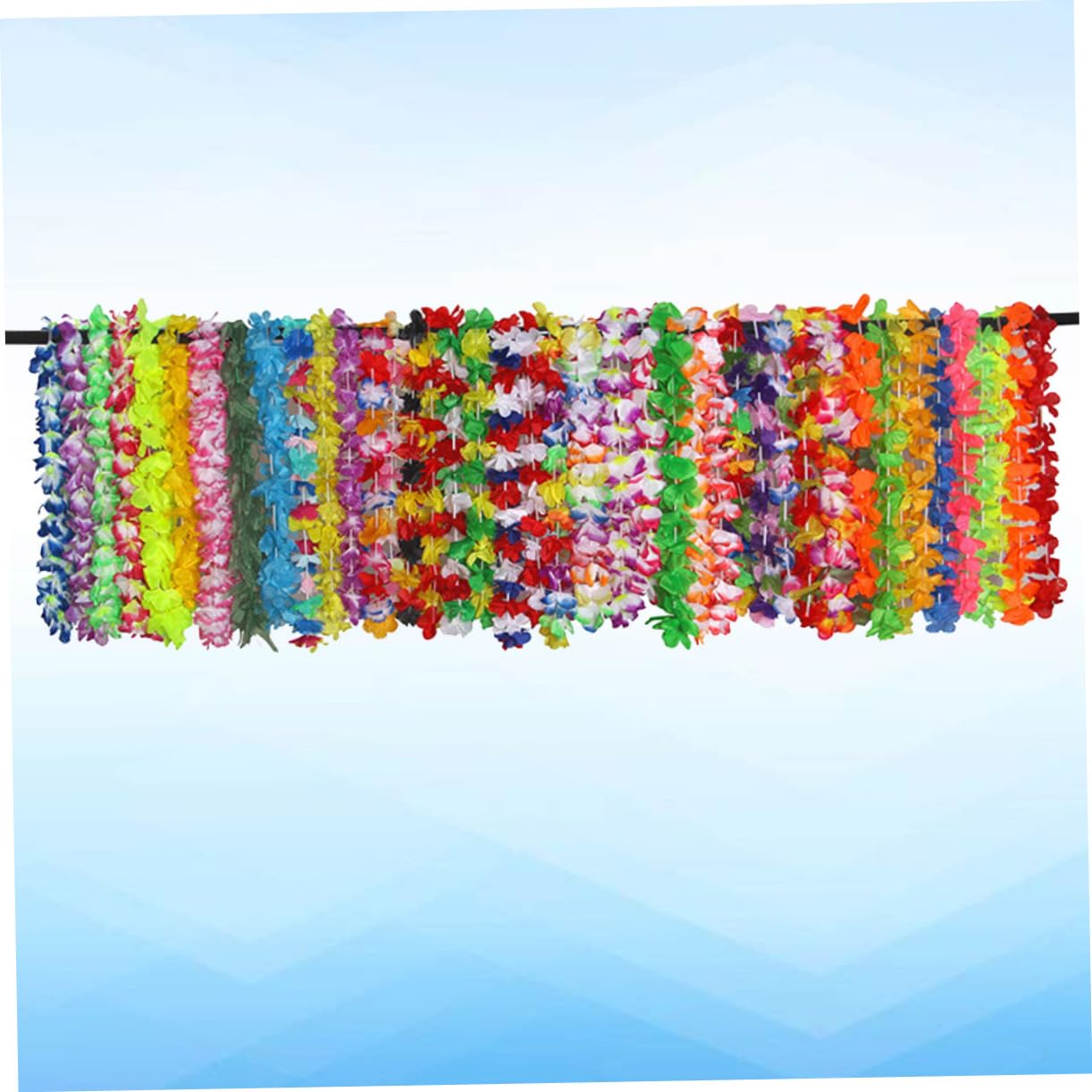 IMIKEYA 42stücke Hawaii-blumenkette mit Bunter Tropischer Luau-Party-Halskette Künstliche Blumenketten für Strandfeste Geburtstage und Dekoration Zufälliger Stil