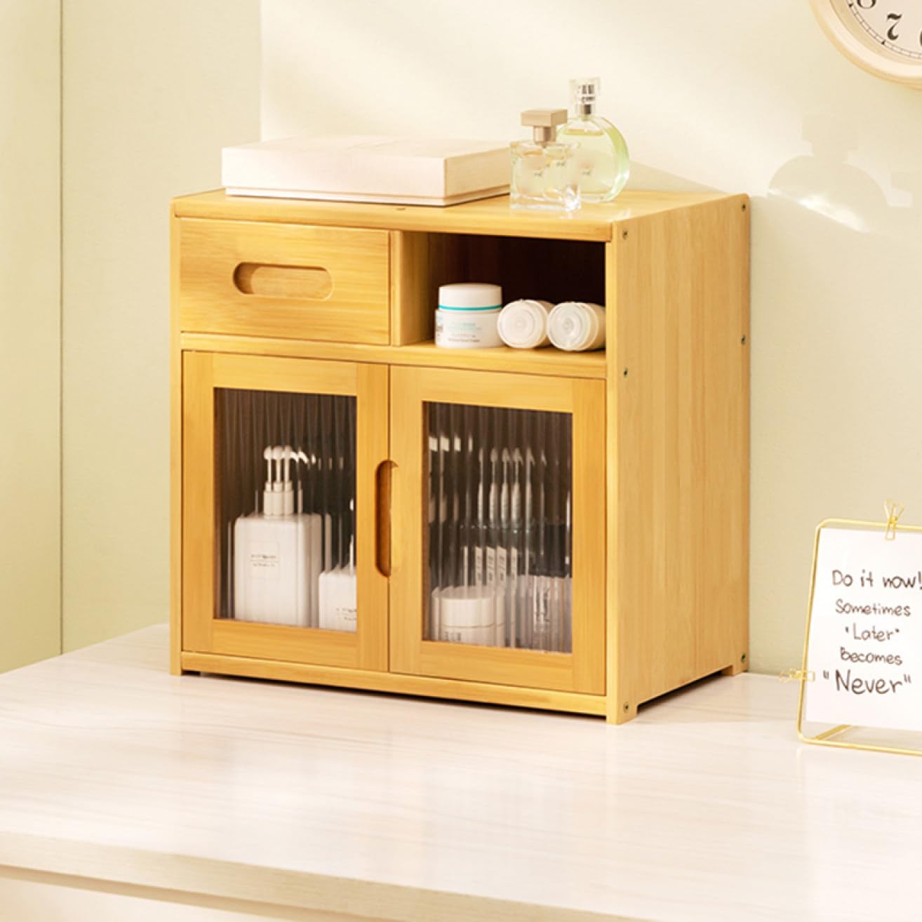 Amazon｜MJKQ9 収納キャビネット ミニ食器棚 42*23*49 多機能