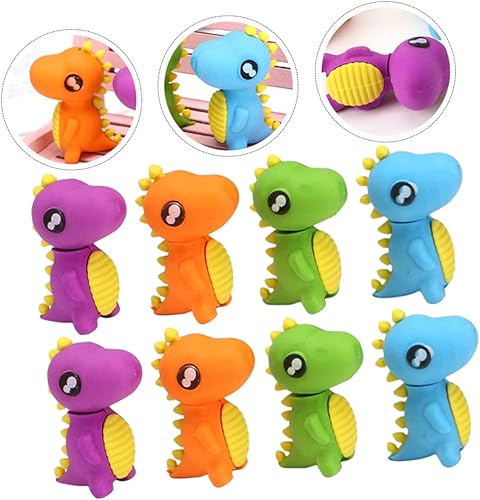 Miniatura 8 de 48 piezas de borradores de dinosaurio, adorables borradores para niños y niñas, lindos artículos de papelería, regalo divertido para niños y niñas