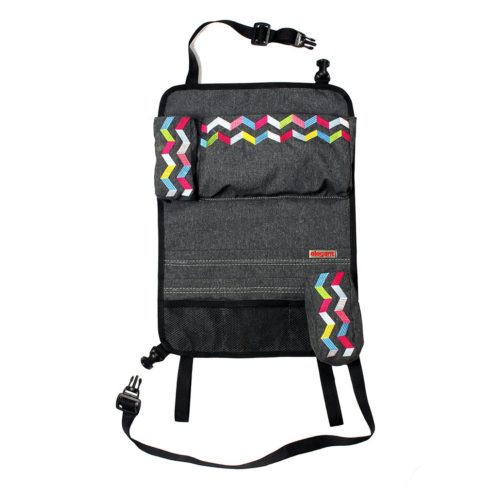 Elegant Rainbow Multi Pocket Car Back Seat Organizer For Toyota Land Cruiser -B2