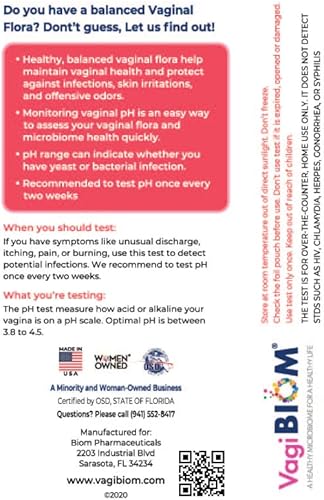 Miniatura 3 de Probador de pH vaginal El microbioma vaginal equilibrado y saludable asegura un pH óptimo. Tiene problemas íntimos, no adivine usar el kit de prueba