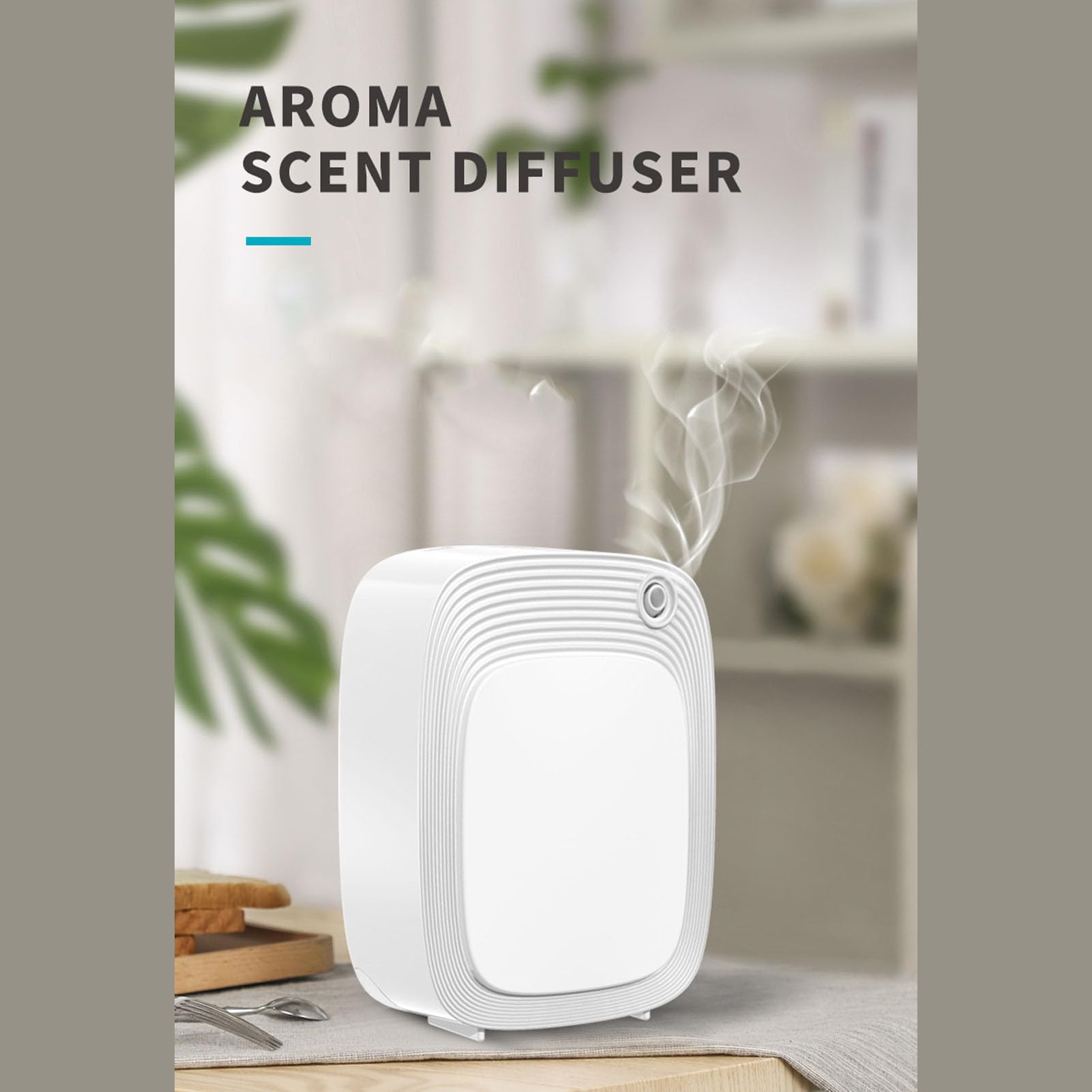 Cryfokt Dyfuzor Zapachowy do Powietrza, 500 m³, Montowany na ścianie, z pojemnością 200 Ml i Sterowaniem Czasowym, do Aromaterapii (Wtyczka EU typu standardowego)