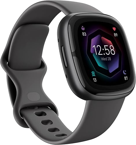Google Fitbit Sense 2 Health and Fitness Smartwatch with built-in GPS, advanced health features, up to 6 days battery life - Compatible with iOS 15 or higher & Android OS 9.0 or higher - 4