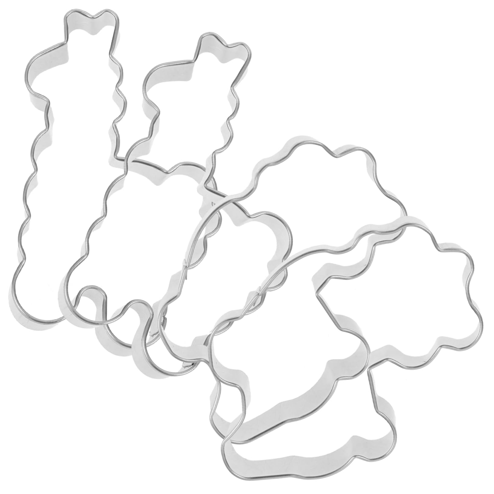 ULTECHNOVO Keksausstecher für Weihnachten 4 Stück mit Alpaka Form aus Edelstahl zum Ausstechen von Teig und Obst und Selbstgemacht Backspaß