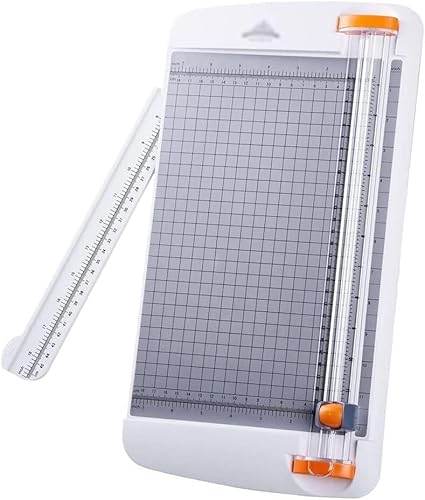 Cortadora de papel pequeña Cortadora y trituradora de papel artesanal A4, cortadora de escritorio de 36,8 cm de longitud for papel artesanal, cartulina y laminados fotográficos. Cortadora multifunción