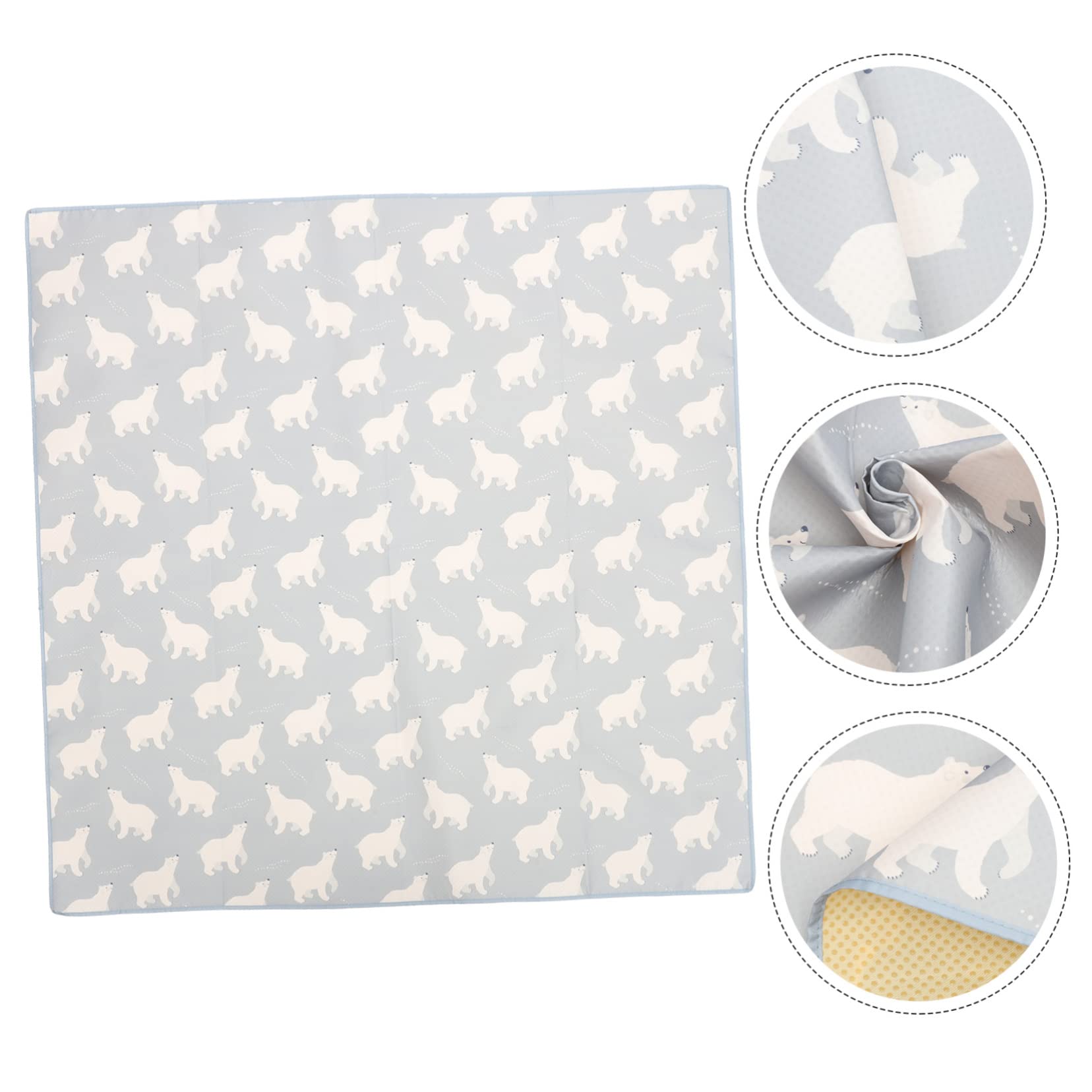 Tapis sous Chaise Haute Bébé Antidérapant en Polyester