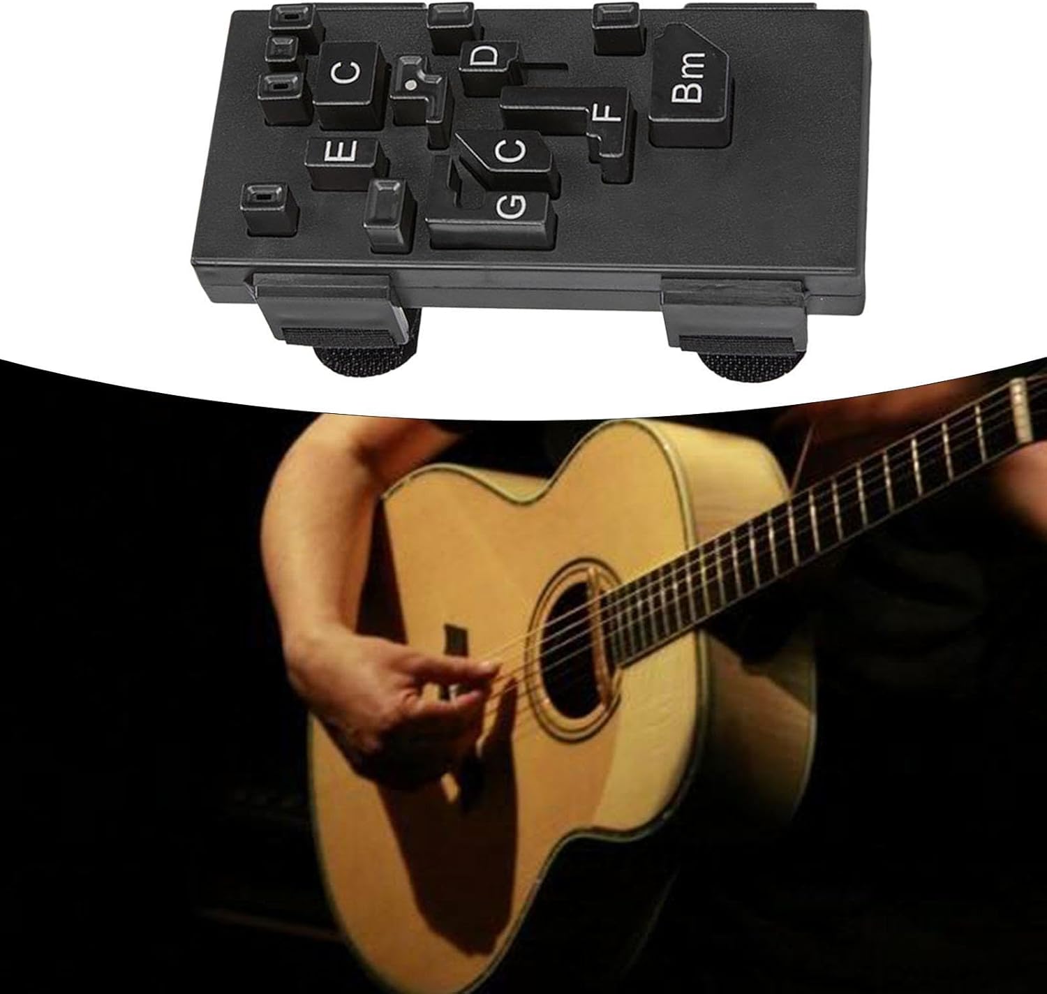 Generic 初心者向けギターコードプレッサー（36～41インチのアコースティックギター用ポータブル）