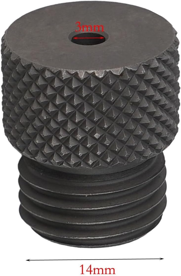 Drill Sleeve Bushing 3-10mm Carbon Steel Threaded For M14 Dowelling Jig Wood Drilling Guide Locator, Positioning Hole Punch Tool,– Hardened Steel Sleeves For Dowel Jig(3mm)