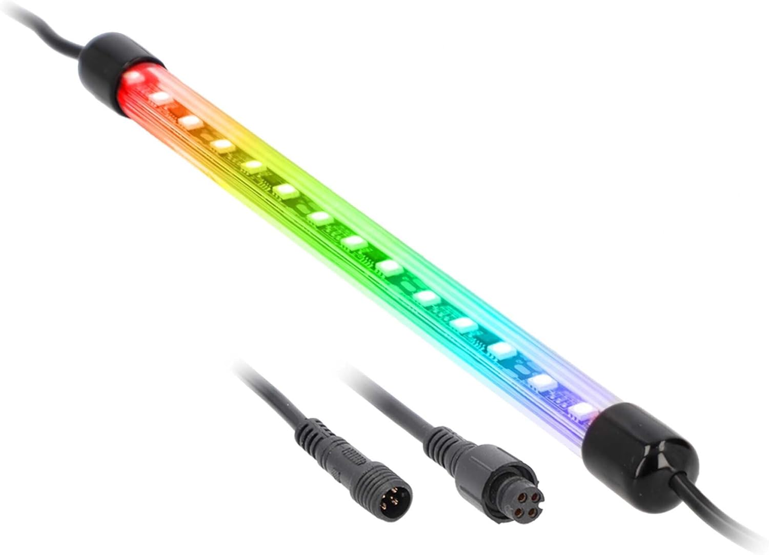 Heise by Metra 12 Inch LED Chase Tube, RGB Color Changing Vehicle Accent Light with App Control, IP67 Weather Resistant