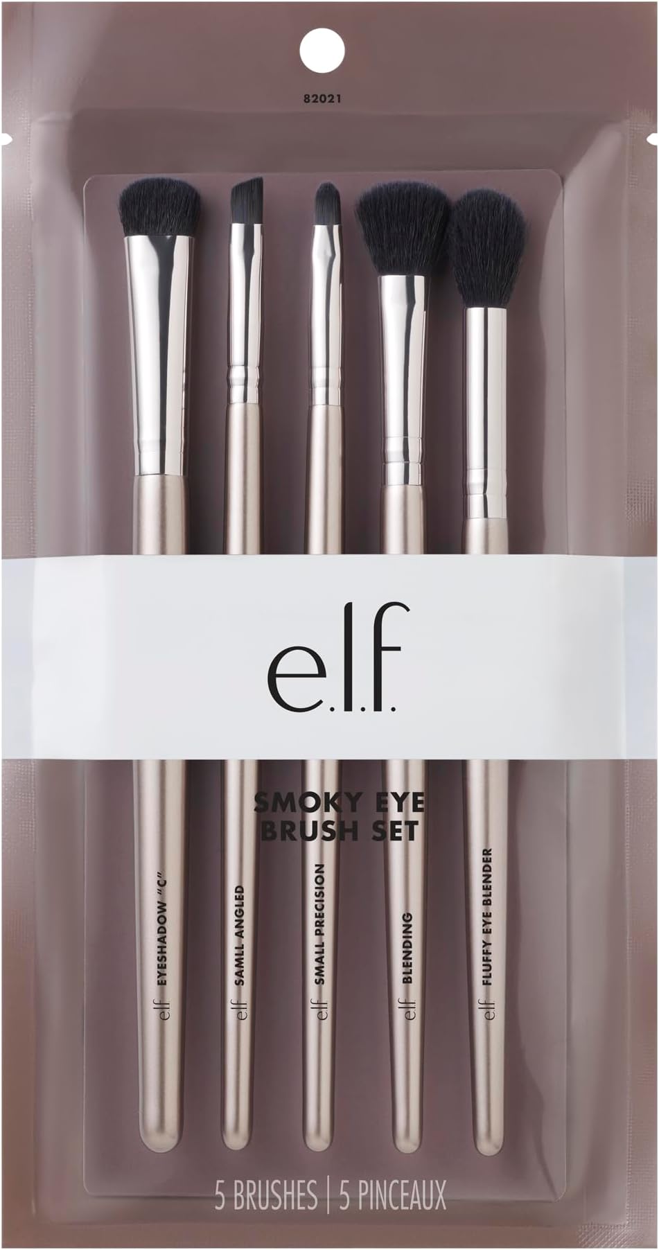 Smokey Eye Brush Kit, 5 Piece Brush Kit For Eyeshadow & Eye Makeup Looks, Synthetic Brushes, Vegan & Cruelty-Free