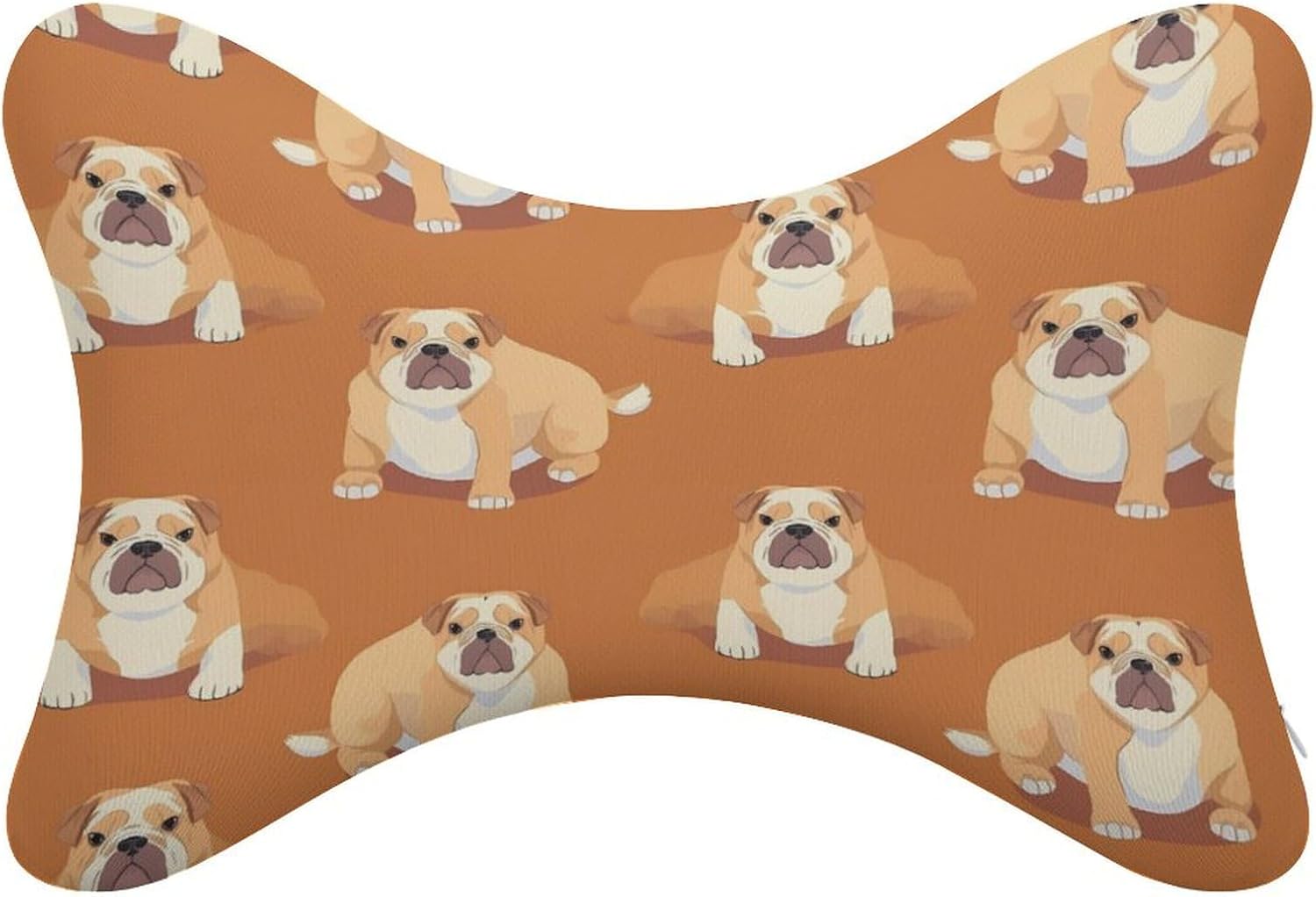 English Bulldog Funny Playful Postures 2 Pack Car Neck Pillow Car Headrest Soft Car Pillow for Most Cars